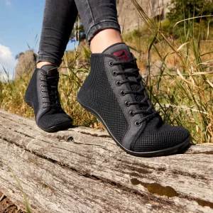 Sneaker^leguano Aktiv Plus Lavaschwarz Barfußschuhe